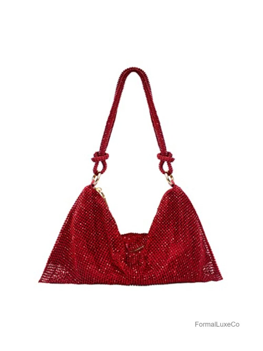 Rhinestone Hobo Purse Sparkly Evening Bag Clutch Women's Formal Party